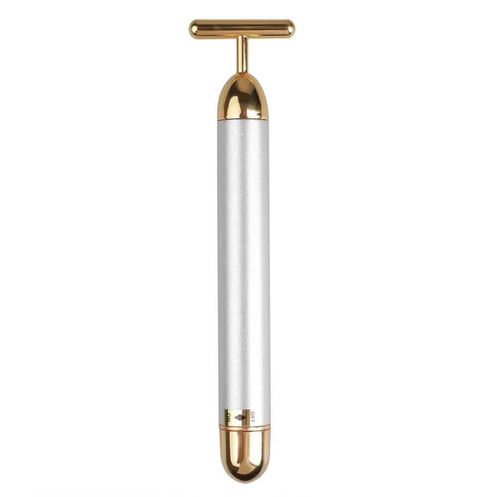 24K Gold Vibrating Face Roller – Lift, Firm & De-Puff