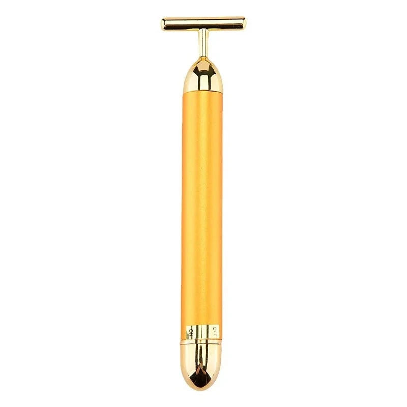 24K Gold Vibrating Face Roller – Lift, Firm & De-Puff