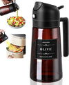 2-in-1 Oil Sprayer & Dispenser Bottle – Precise Mist for Air Fryer, BBQ & Cooking