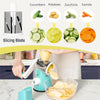 3-in-1 Rotary Vegetable Cutter, Slicer & Cheese Grater