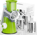 3-in-1 Rotary Vegetable Cutter, Slicer & Cheese Grater