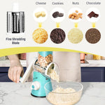 3-in-1 Rotary Vegetable Cutter, Slicer & Cheese Grater