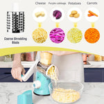 3-in-1 Rotary Vegetable Cutter, Slicer & Cheese Grater