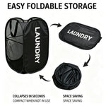 Foldable Mesh Laundry Basket – Breathable Collapsible Hamper