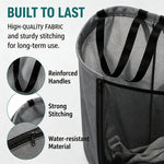 Foldable Mesh Laundry Basket – Breathable Collapsible Hamper
