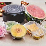 Silicone Stretch Food Covers – 6-Piece Set