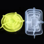 Silicone Stretch Food Covers – 6-Piece Set
