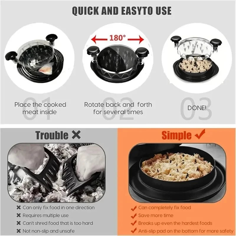 Meat Shredder – Fast Chicken Shredder for Tacos, BBQ & Meal Prep