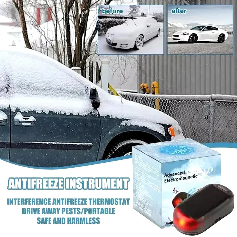 Solar Car Anti-Freeze Device – Electromagnetic Windshield Snow Remover & Auto De-Icer