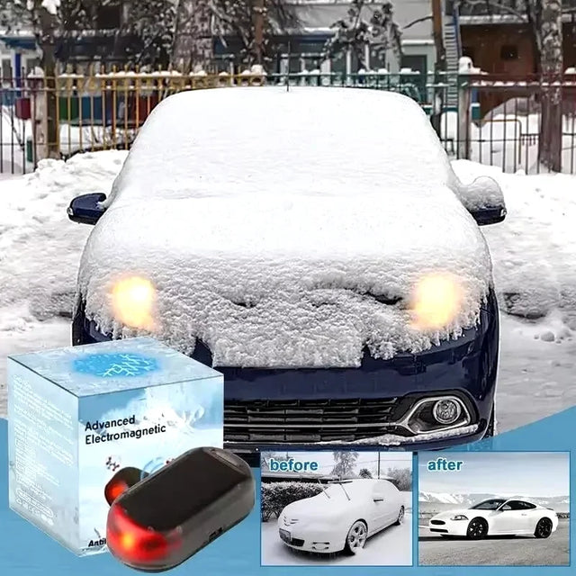 Solar Car Anti-Freeze Device – Electromagnetic Windshield Snow Remover & Auto De-Icer