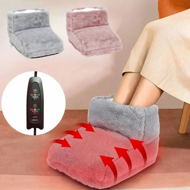 USB Electric Heated Foot Warmer Slippers