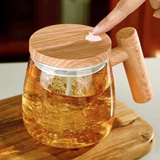 Self Stirring Rechargeable Glass Coffee Mug