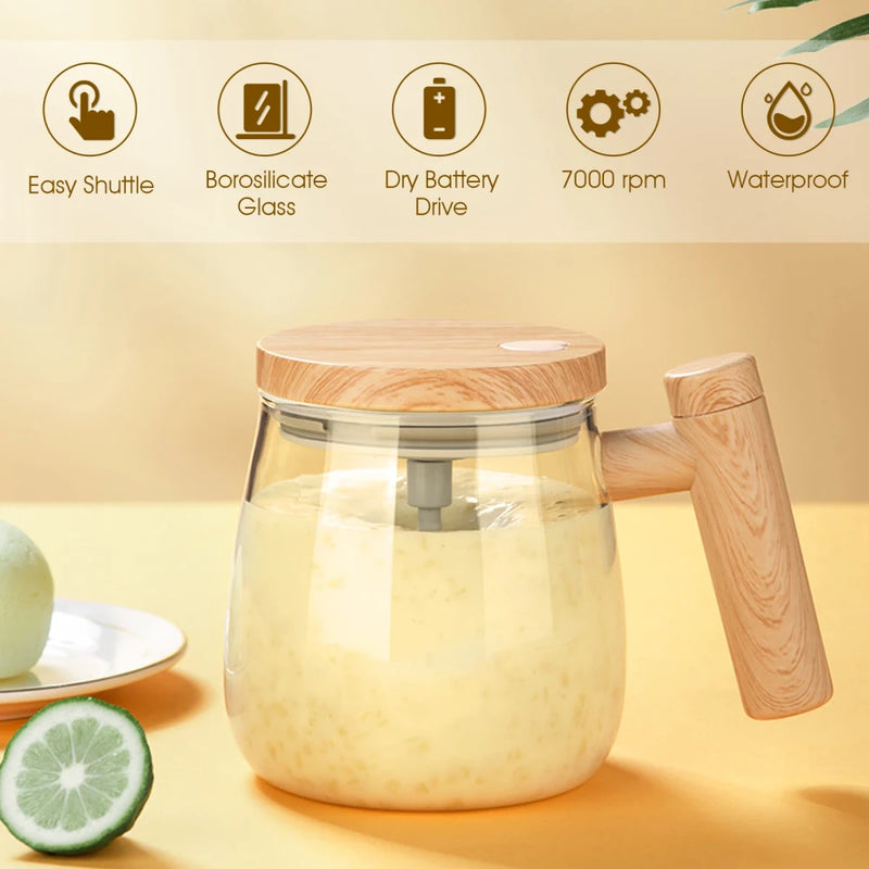 Self Stirring Rechargeable Glass Coffee Mug