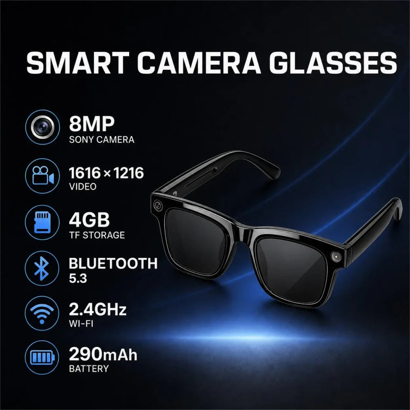 Touch Control AI Smart Glasses with Voice Activation