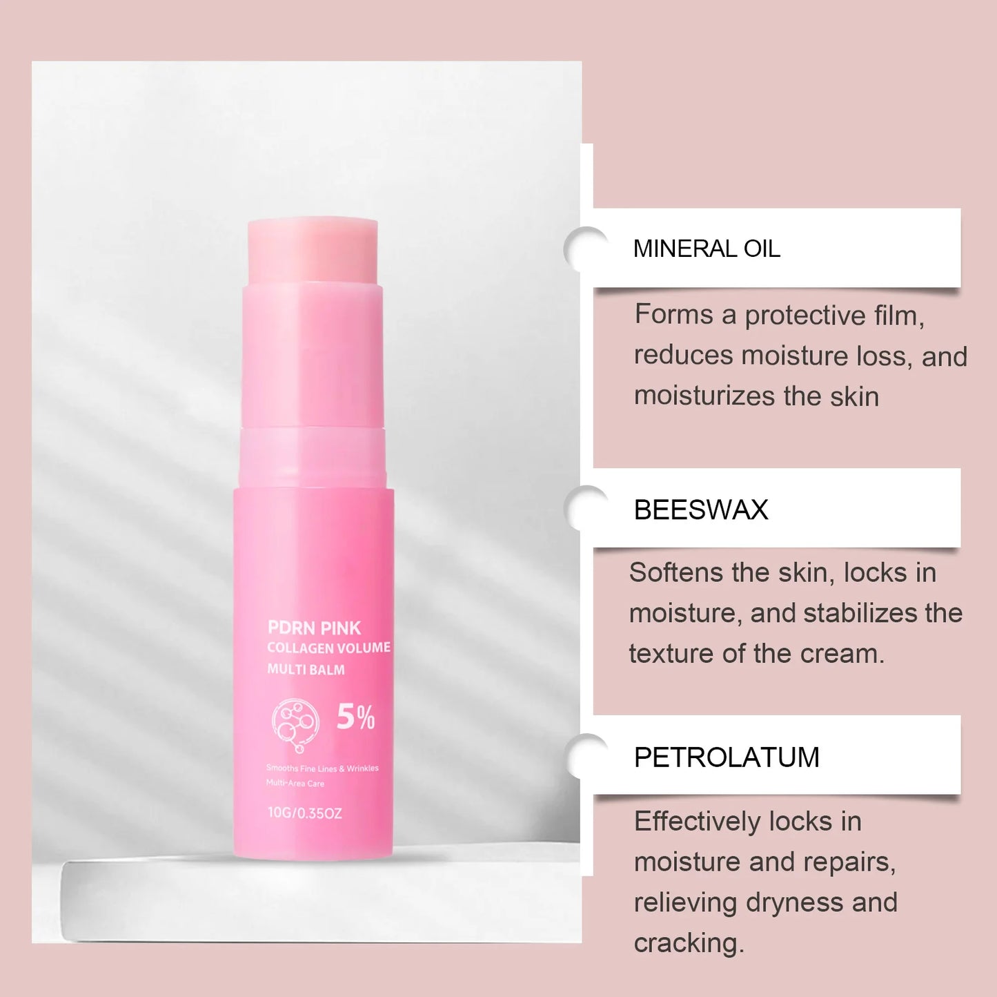 PDRN Pink Collagen Multi Balm – Plump, Firm & Hydrate Lips, Eyes & Skin