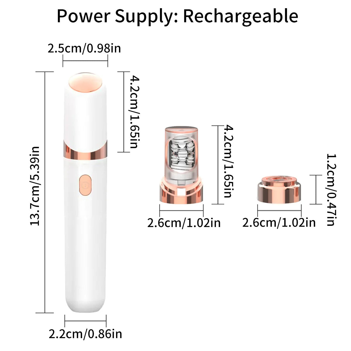 2-in-1 Epilation System,Facial Epilator Hair Remover, Plucker for Face,Lip,All Ages and Skin Types USB Charging Electric Trimmer