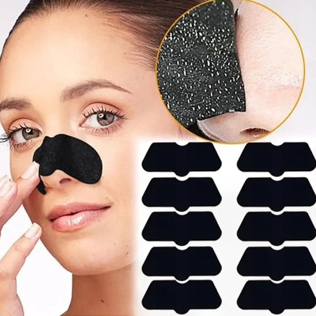 Charcoal Blackhead Nose Strips – Deep Pore Cleansing
