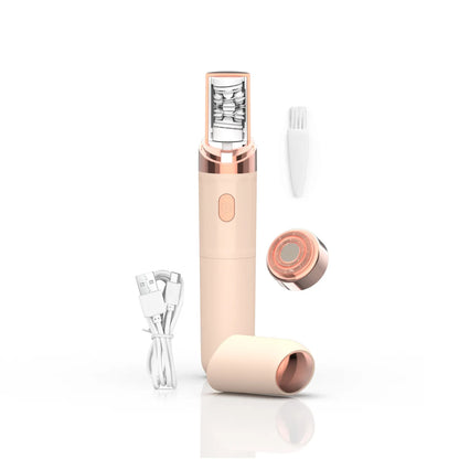 2-in-1 Epilation System,Facial Epilator Hair Remover, Plucker for Face,Lip,All Ages and Skin Types USB Charging Electric Trimmer