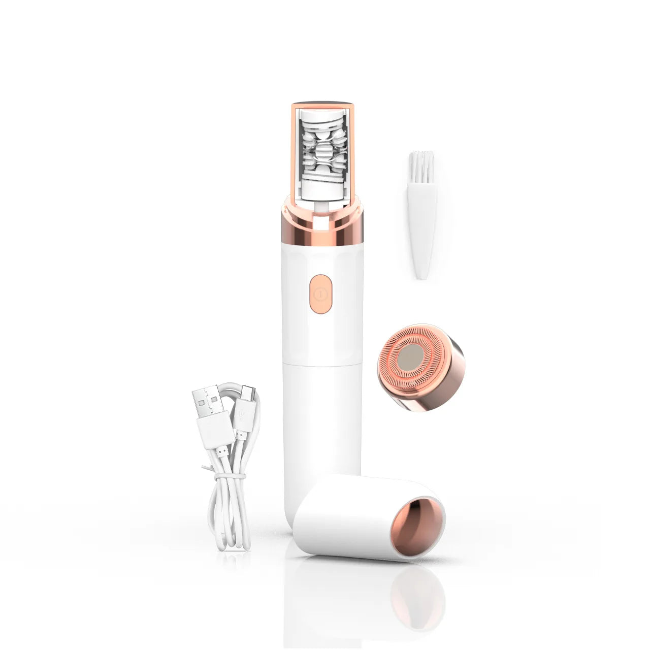 2-in-1 Epilation System,Facial Epilator Hair Remover, Plucker for Face,Lip,All Ages and Skin Types USB Charging Electric Trimmer
