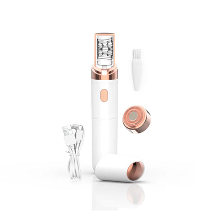 2-in-1 Epilation System,Facial Epilator Hair Remover, Plucker for Face,Lip,All Ages and Skin Types USB Charging Electric Trimmer