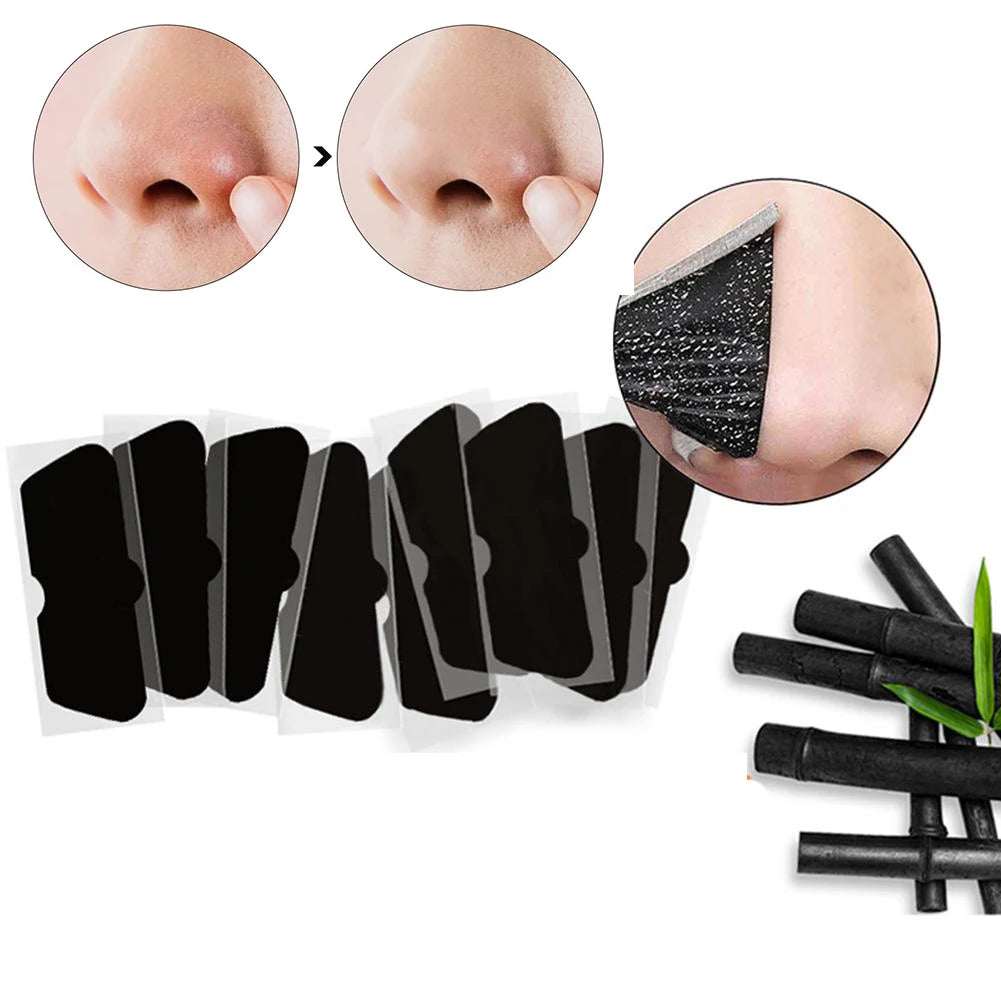 Charcoal Blackhead Nose Strips – Deep Pore Cleansing