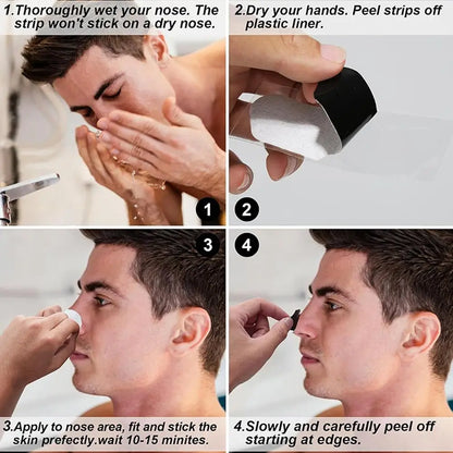 Charcoal Blackhead Nose Strips – Deep Pore Cleansing