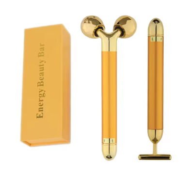 24K Gold Vibrating Face Roller – Lift, Firm & De-Puff