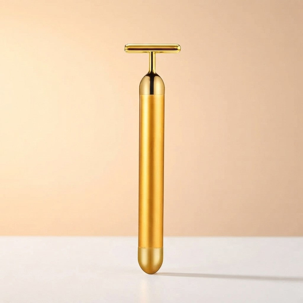 24K Gold Vibrating Face Roller – Lift, Firm & De-Puff